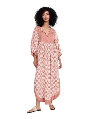 Free People Hazy Maisy Maxi Dress Earth Combo